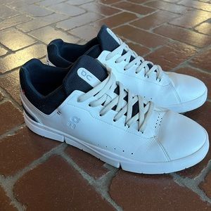 ON CLOUD- Roger Advantage Mens shoes 12: White/Navy